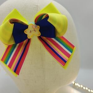 Colorful Star Hair Bow for Kids
